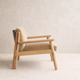 Wren Armchair | Oak with Brown Leather Harness - Canopy