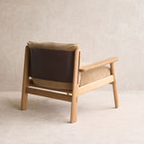 Wren Armchair | Oak with Brown Leather Harness - Canopy