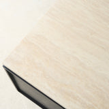 Yorke Plain TV Console | Travertine - Bison Oak