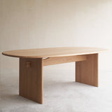 Tolv Kelly Dining Table Oak Top Bespoke Custom Oak Legs from Originals Furniture Singapore