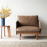 Pensive Leather Armchair | Pecan