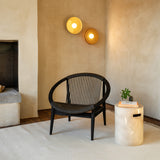 Frida Outdoor Lounge Chair | Black