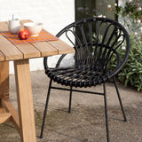 Roxanne Outdoor Lazy Chair | Black