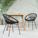 Roxanne Outdoor Lazy Chair | Black