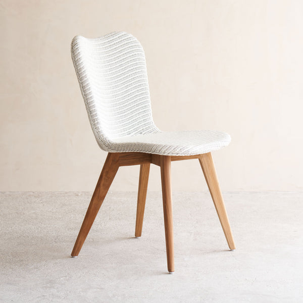 Vincent Sheppard Teak Lily Dining Chair in Pure White from Originals Furniture SIngapore