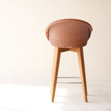Avril Counter Stool | Teak Frame - Dusty Coral