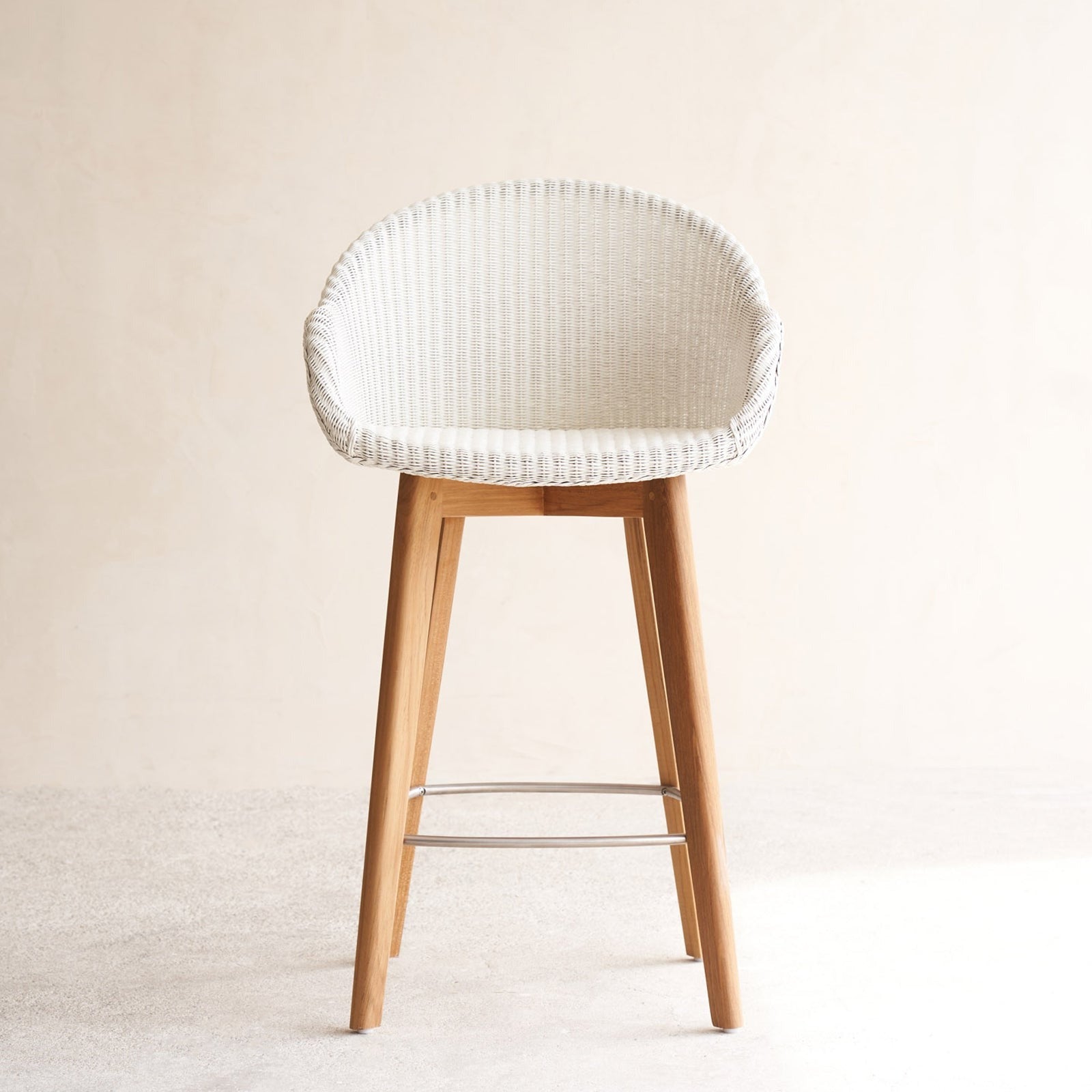 Tait Counter Stool - White Frame / Black PU Seat main image 1