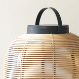 Tika Outdoor Lantern | Teak Base - Camel