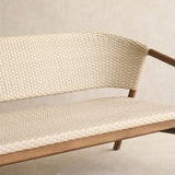 Aiko Outdoor Sofa | White Shell Frame with Sand Cushions