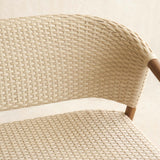 Aiko Outdoor Sofa | White Shell Frame with Sand Cushions