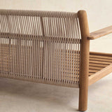 Capri Outdoor Sofa | 3 Seater - Graige with Snow Cushion