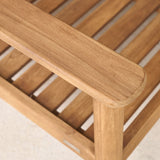 Capri Outdoor Sofa | 3 Seater - Graige with Snow Cushion