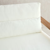 Capri Outdoor Sofa | 3 Seater - Graige with Snow Cushion