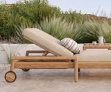 Outdoor Jack Adjustable Lounger | Teak - Natural