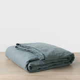 Linen Quilted Bedcover | Bluestone