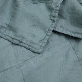 Linen Quilted Bedcover | Bluestone