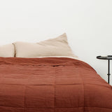 Linen Quilted Bedcover | Sienna