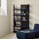 Abstract Rack | Teak - Black (210cm)