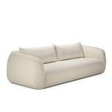 Contour Fabric Sofa | 3 Seater - Chalk