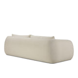 Contour Fabric Sofa | 3 Seater - Chalk