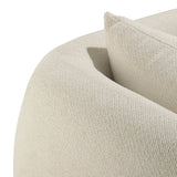 Contour Fabric Sofa | 3 Seater - Chalk