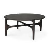 PI Round Coffee Table | Mahogany - Dark Brown