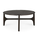 PI Round Coffee Table | Mahogany - Dark Brown