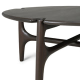 PI Round Coffee Table | Mahogany - Dark Brown