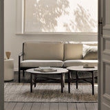 PI Round Coffee Table | Mahogany - Dark Brown