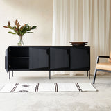 Stairs Sideboard | Oak - Black (200cm)