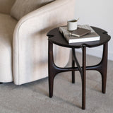 PI Side Table | Mahogany - Dark Brown