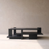 Abstract Coffee Table | Teak - Black