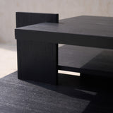 Abstract Coffee Table | Teak - Black