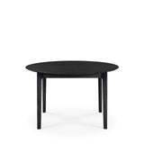 Bok Extendable Round Dining Table | Oak - Black