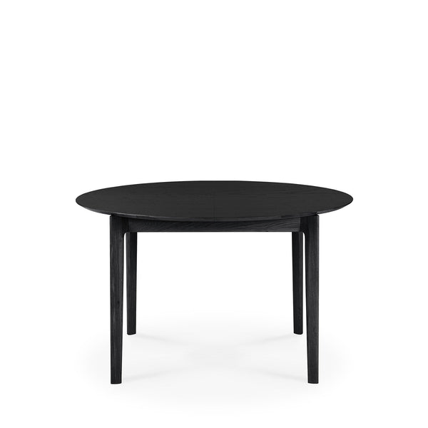 Bok Extendable Round Dining Table | Oak - Black