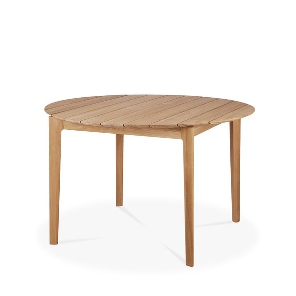 Bok Round Outdoor Dining Table | Teak