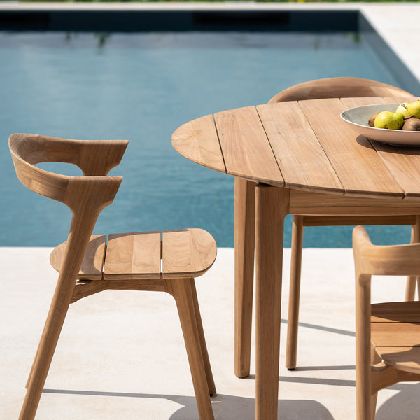 Bok Round Outdoor Dining Table | Teak