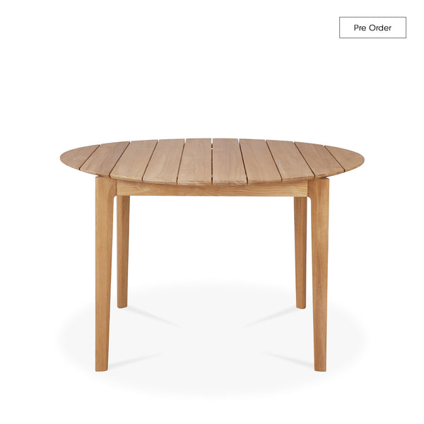Bok Round Outdoor Dining Table | Teak