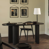 Boomerang Desk | Mahogany - Dark Brown