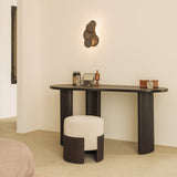 Boomerang Desk | Mahogany - Dark Brown