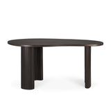 Boomerang Desk | Mahogany - Dark Brown