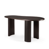 Boomerang Desk | Mahogany - Dark Brown