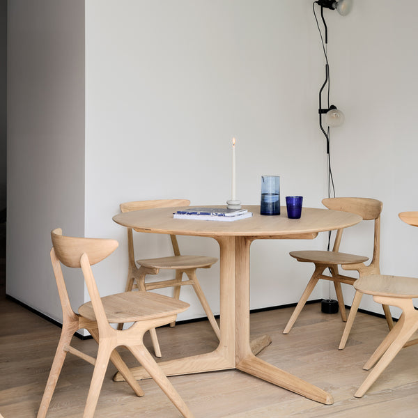 Corto Round Dining Table | Oak (120cm)
