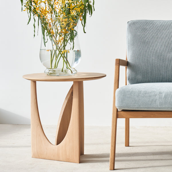 Geometric Side Table | Oak - Natural - Originals Furniture