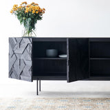 Ethnicraft Graphic Sideboard Teak Black | Originals Furniture Singapore