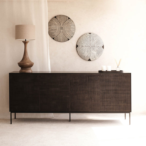 Grooves Teak Sideboard from Ethnicraft