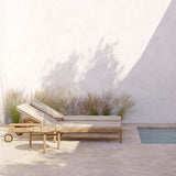 Outdoor Jack Adjustable Lounger | Teak - Natural