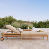 Outdoor Jack Adjustable Lounger | Teak - Natural
