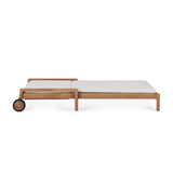 Outdoor Jack Adjustable Lounger | Teak - Off White