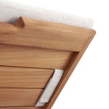 Outdoor Jack Adjustable Lounger | Teak - Off White